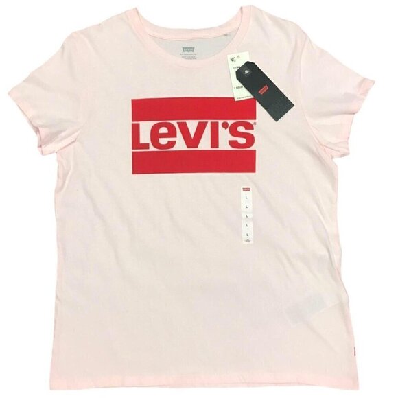 NWT Levi’s Logo Pink Shirt - Picture 1 of 4
